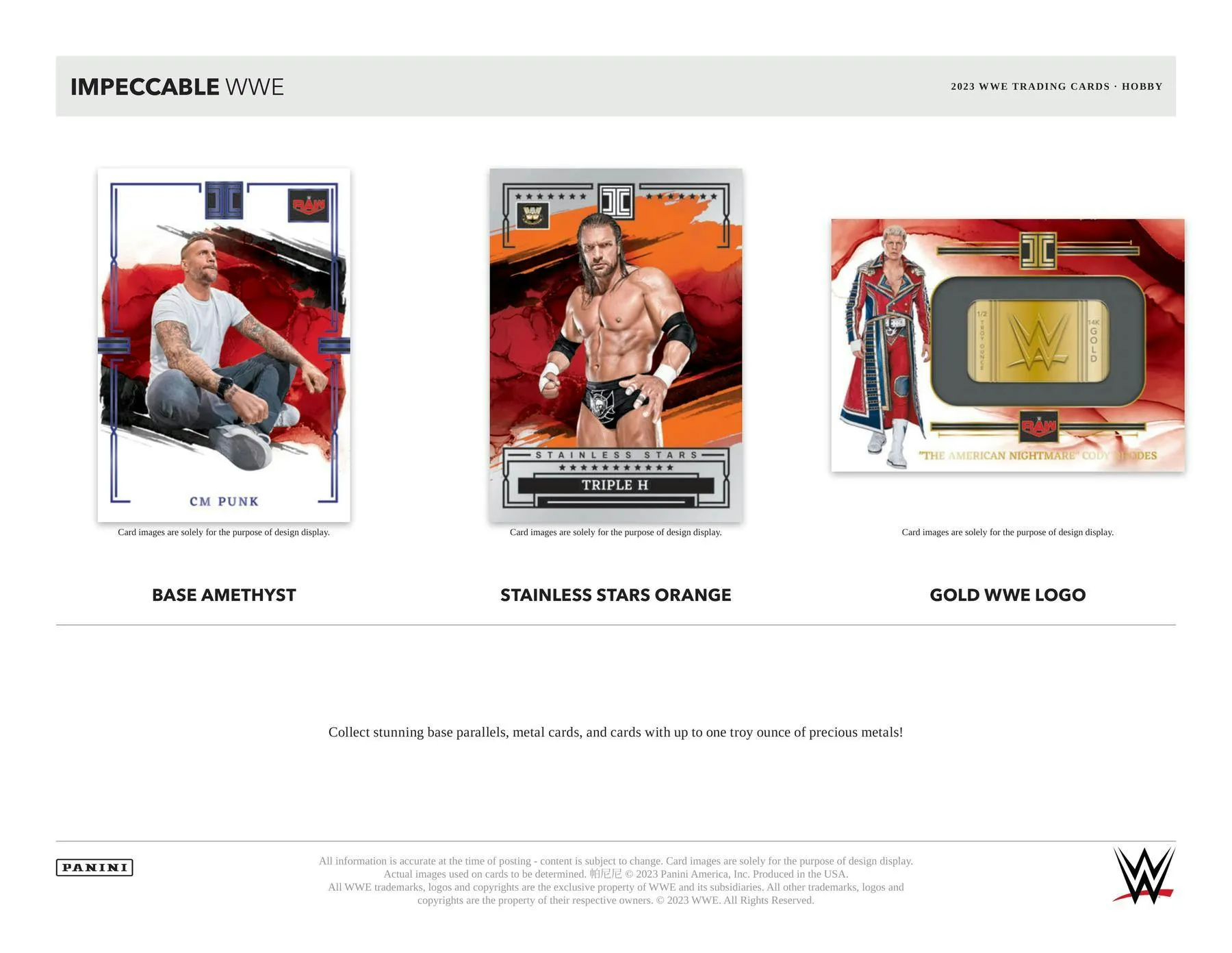 2023 Panini Impeccable WWE Wrestling Hobby Box