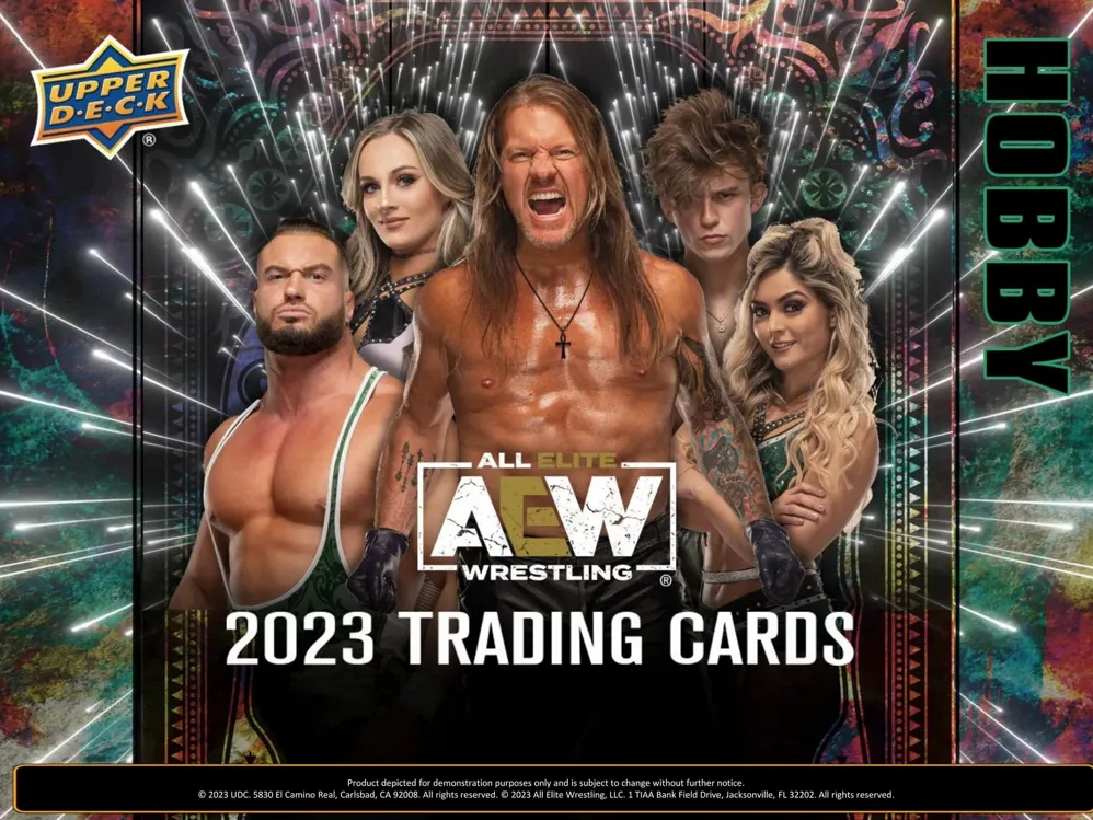 2023 Upper Deck All Elite Wrestling AEW Hobby Box 24 Packs per Box, 8 Cards per Pack