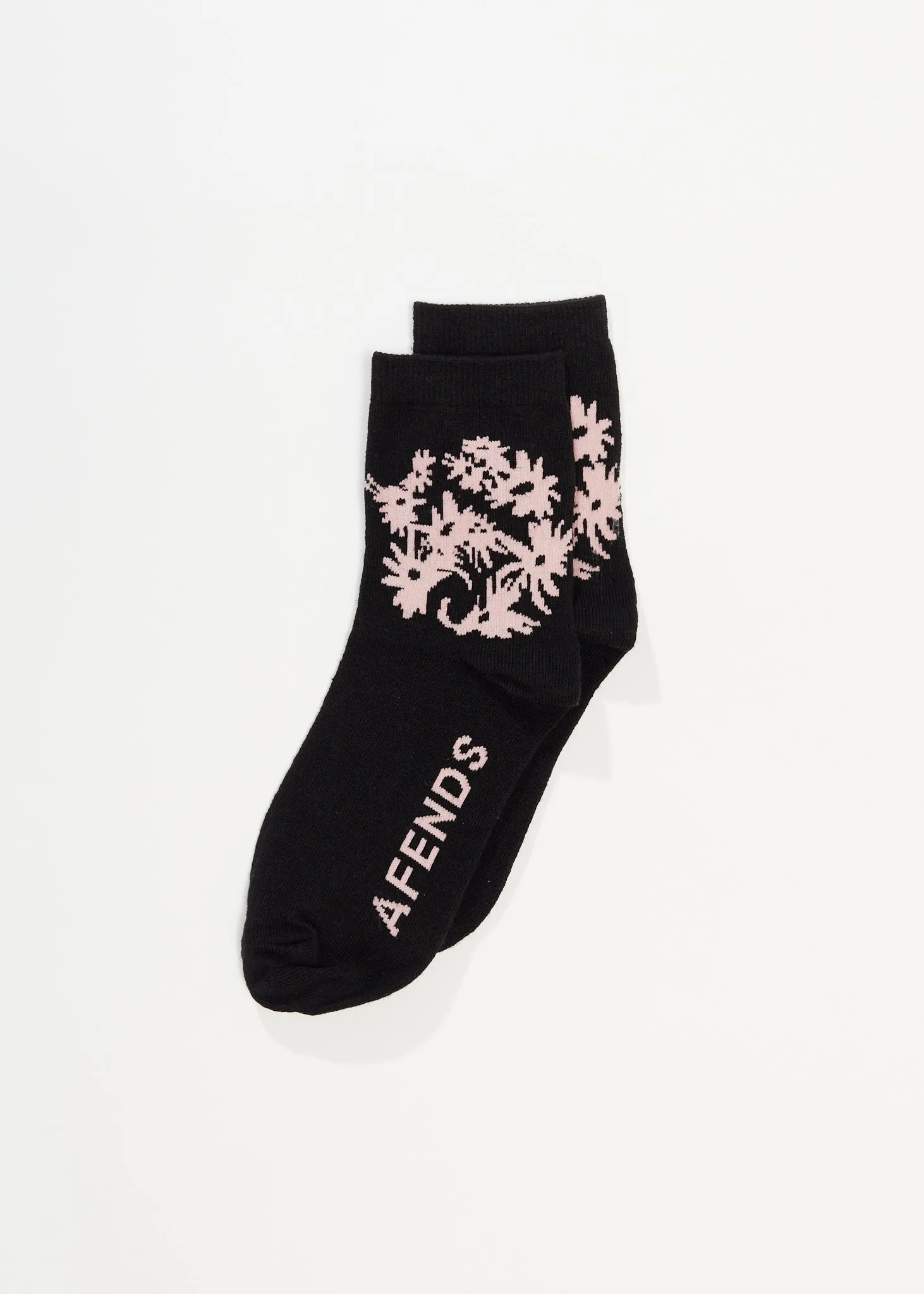 AFENDS Unisex Vise - Crew Socks - Black