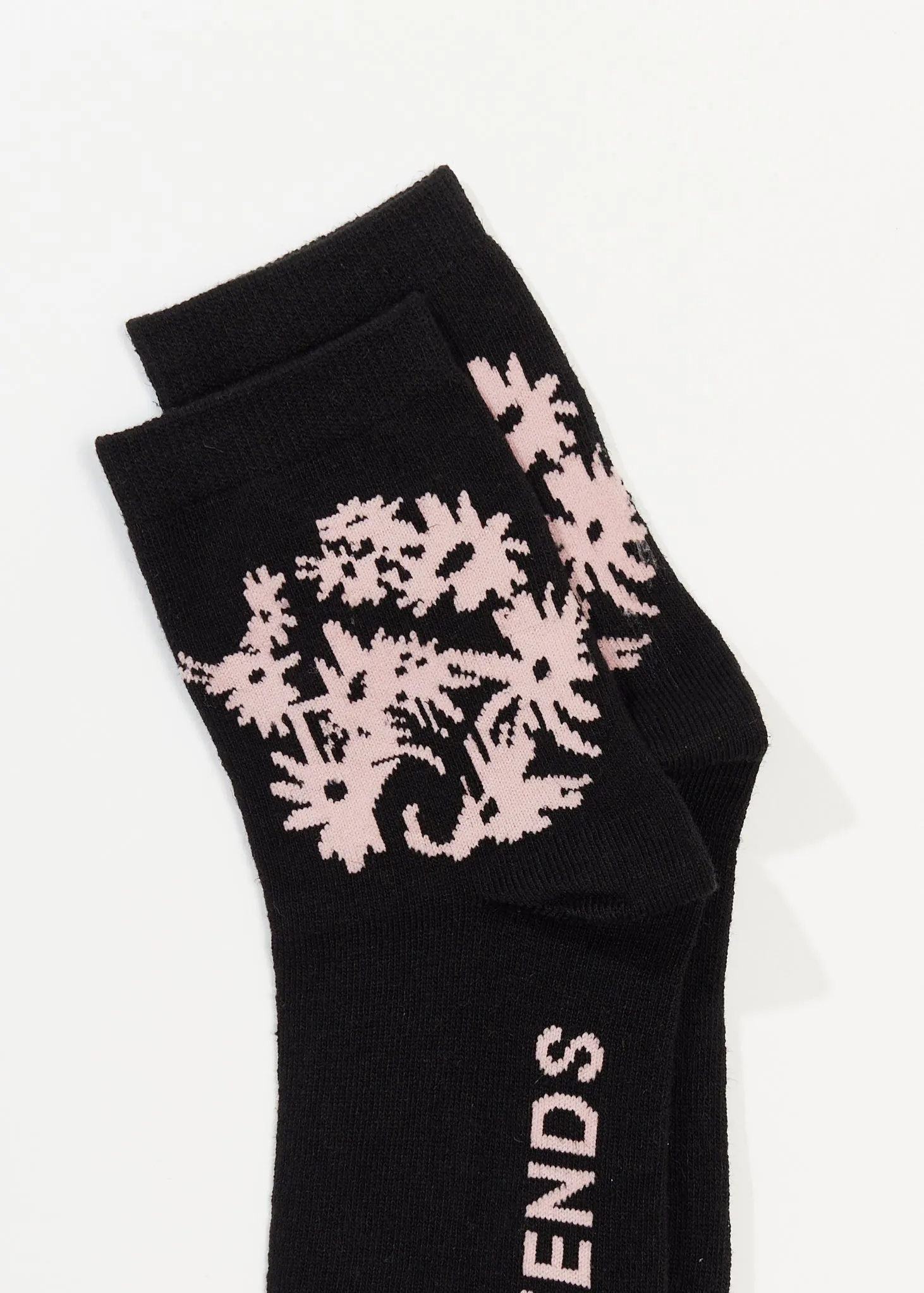 AFENDS Unisex Vise - Crew Socks - Black