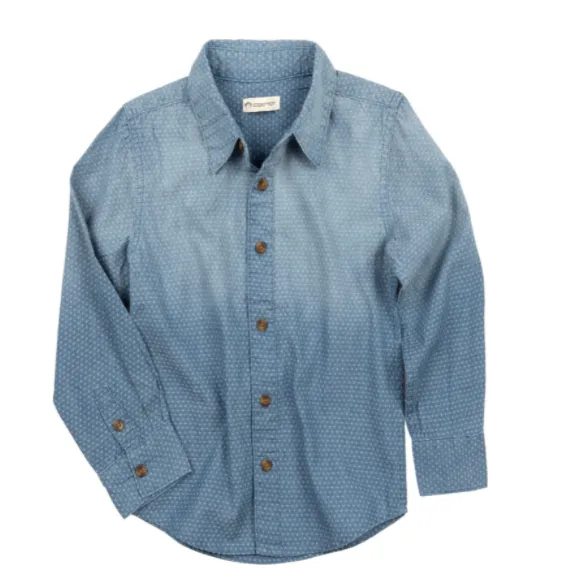 Appaman - Boys Bates Shirt in Diamond Chambray