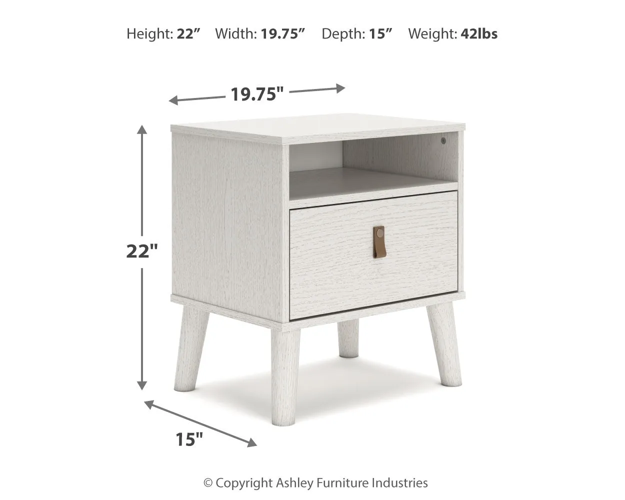 Aprilyn Queen Bookcase Bed with Dresser and 2 Nightstands