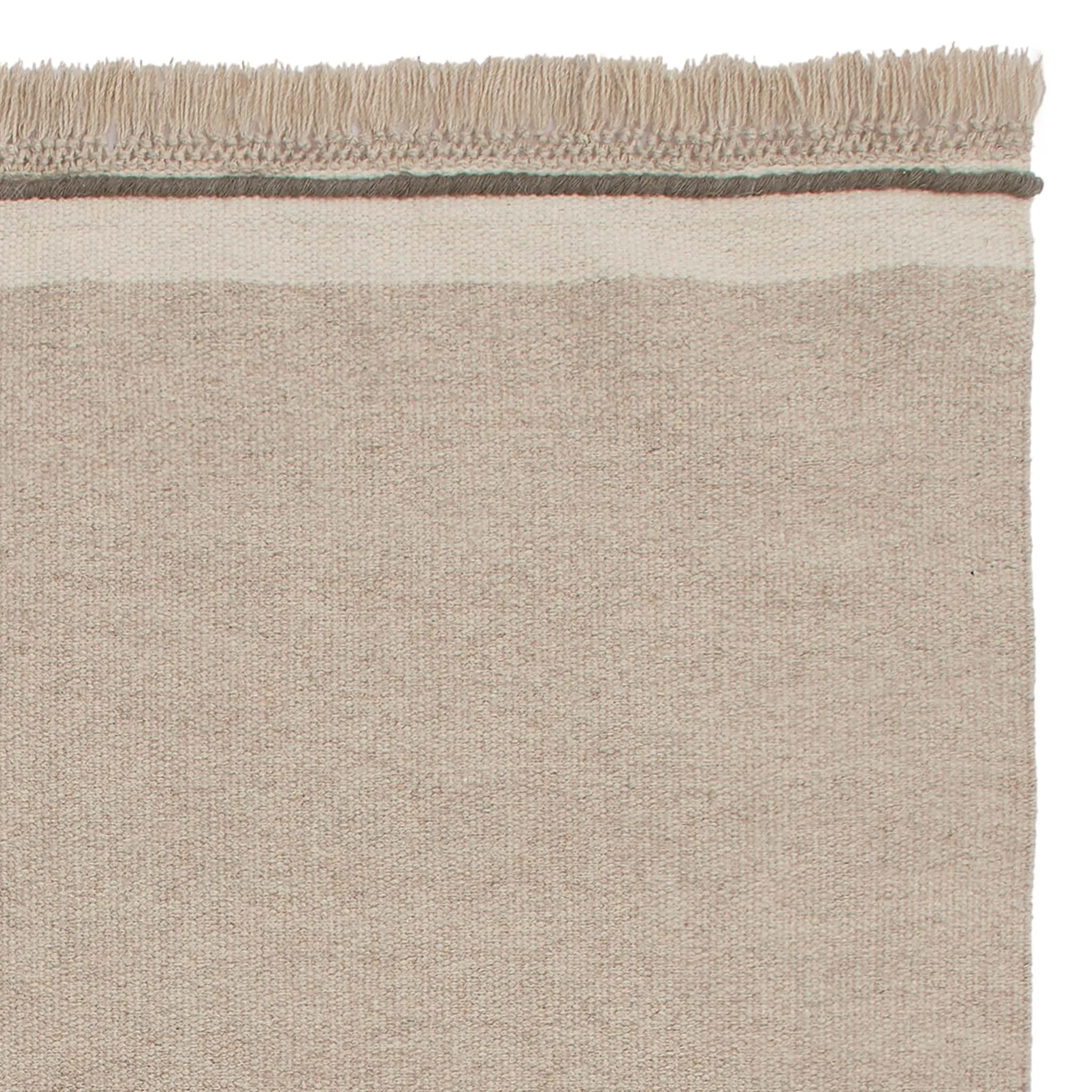 Assam Wool Rug [Natural & Olive green]