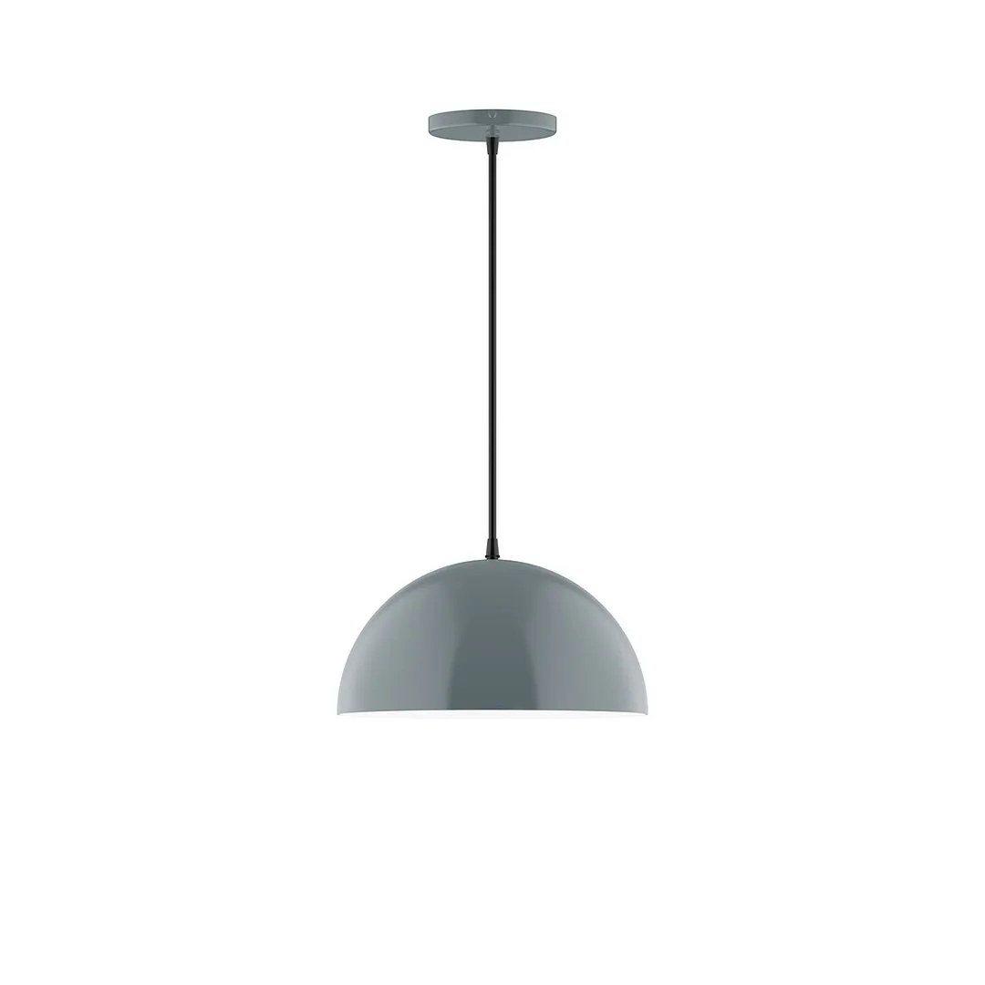 Axis Arcade 12" LED Pendant Light in Slate Gray