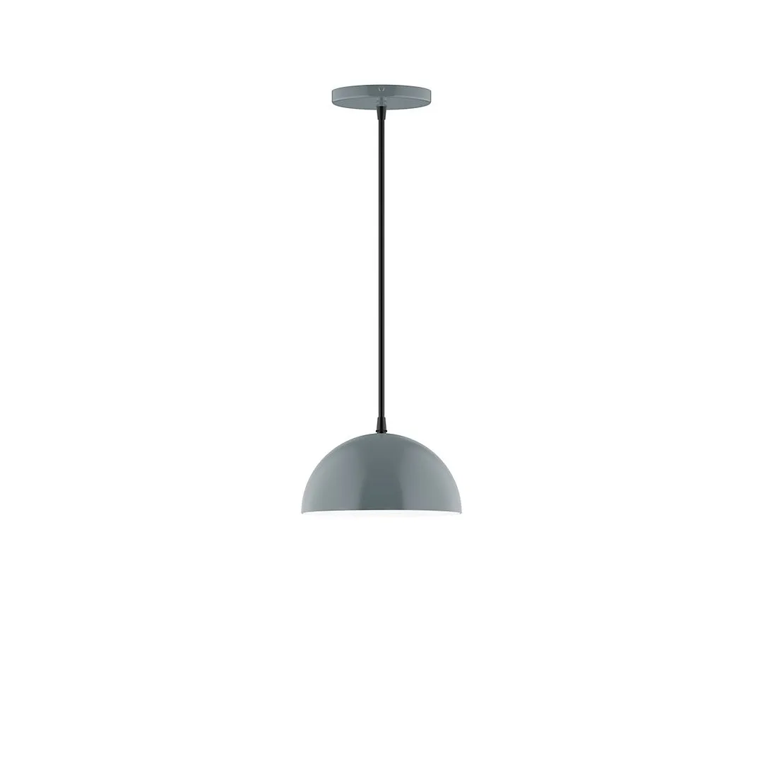 Axis Arcade 8" Pendant Light in Slate Gray