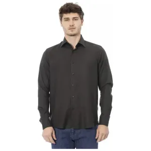 Baldinini Trend Green Cotton Men Shirt