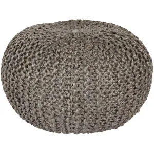 Bermuda Solid Gray Sphere Pouf