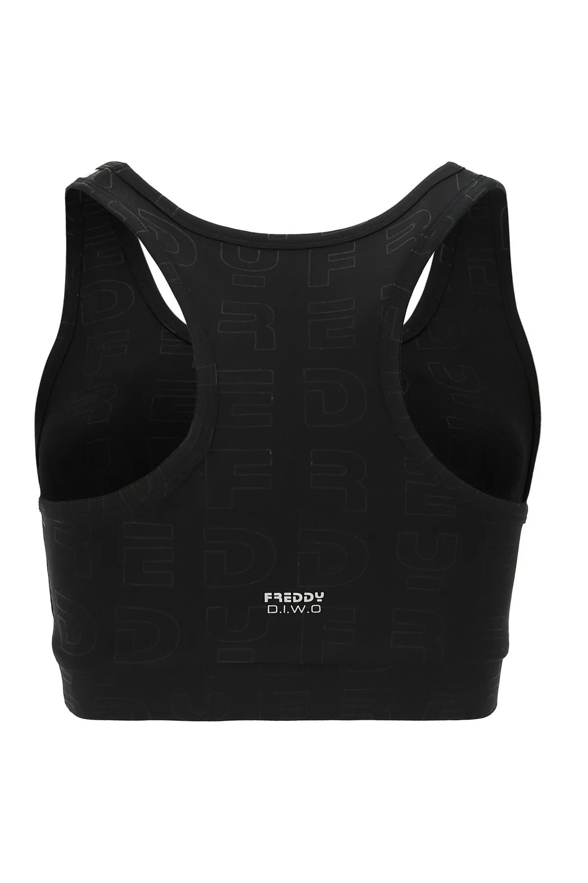 Black Medium Support Sports Bra Racer Back