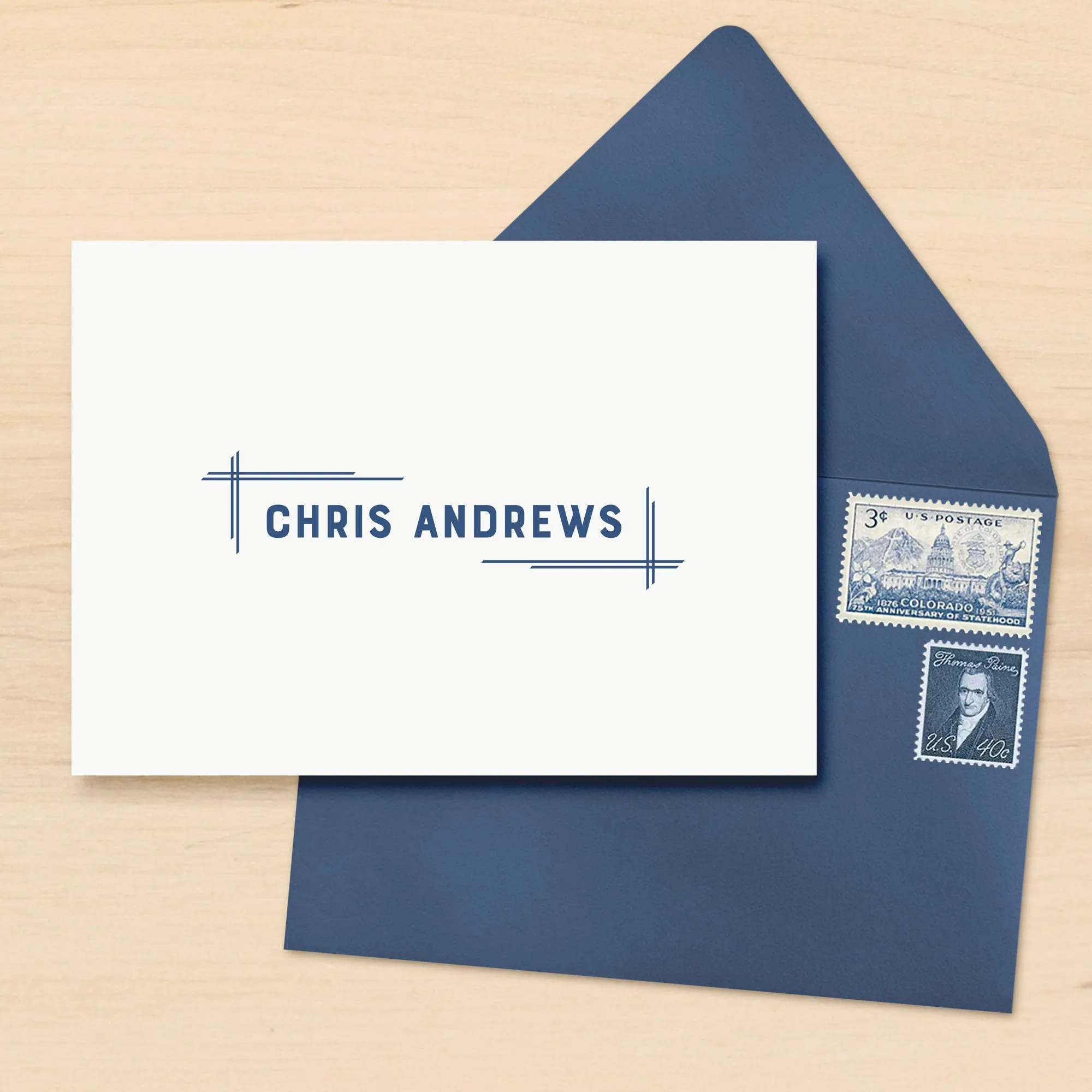 Blueprint Personalized Stationery