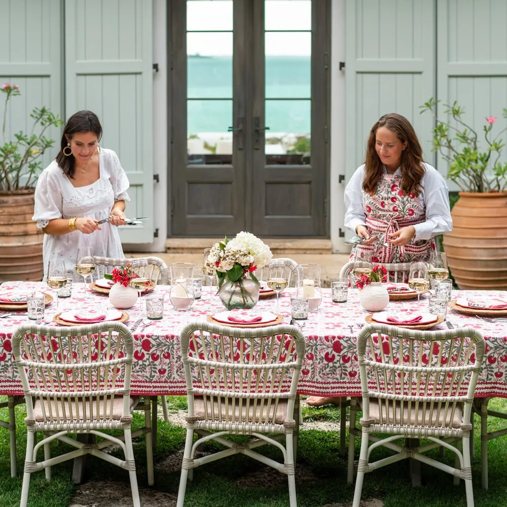 Cactus Flower Scarlet & Rose Tablecloth