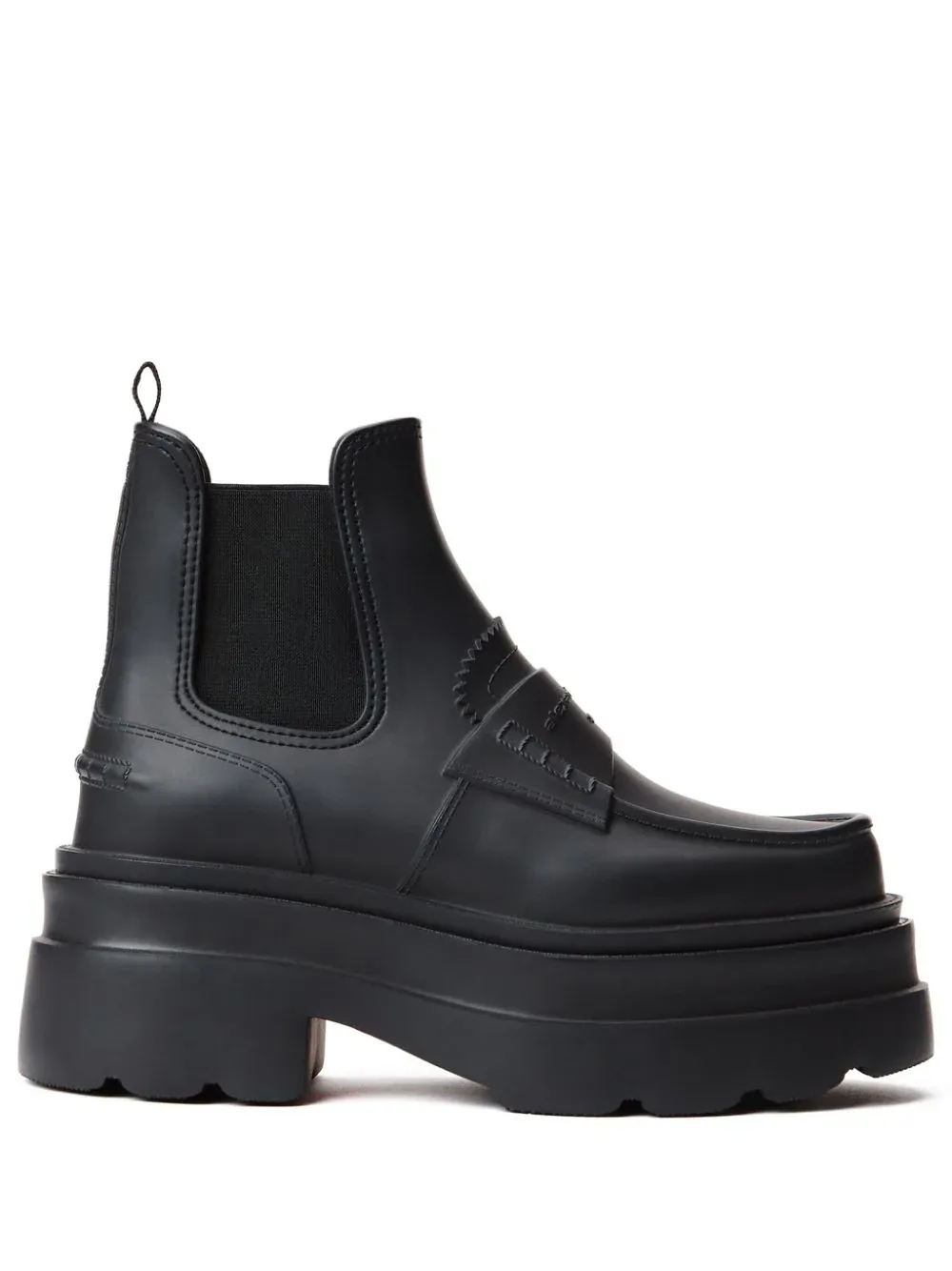 Carter 75mm Ankle Platform Boot In Rubber