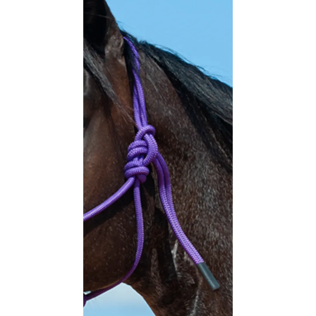 Cashel Braided Rope Nose Halter with Lead Rope - Purple Camo