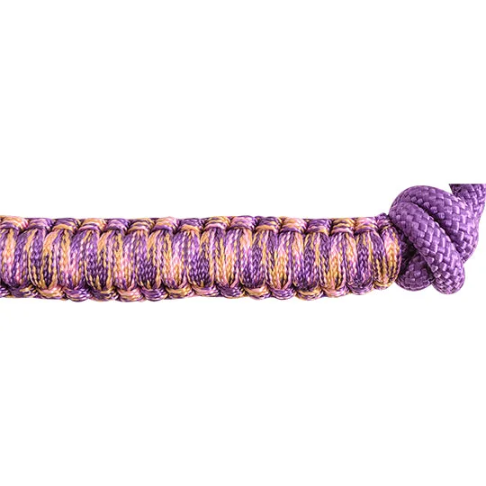 Cashel Braided Rope Nose Halter with Lead Rope - Purple Camo