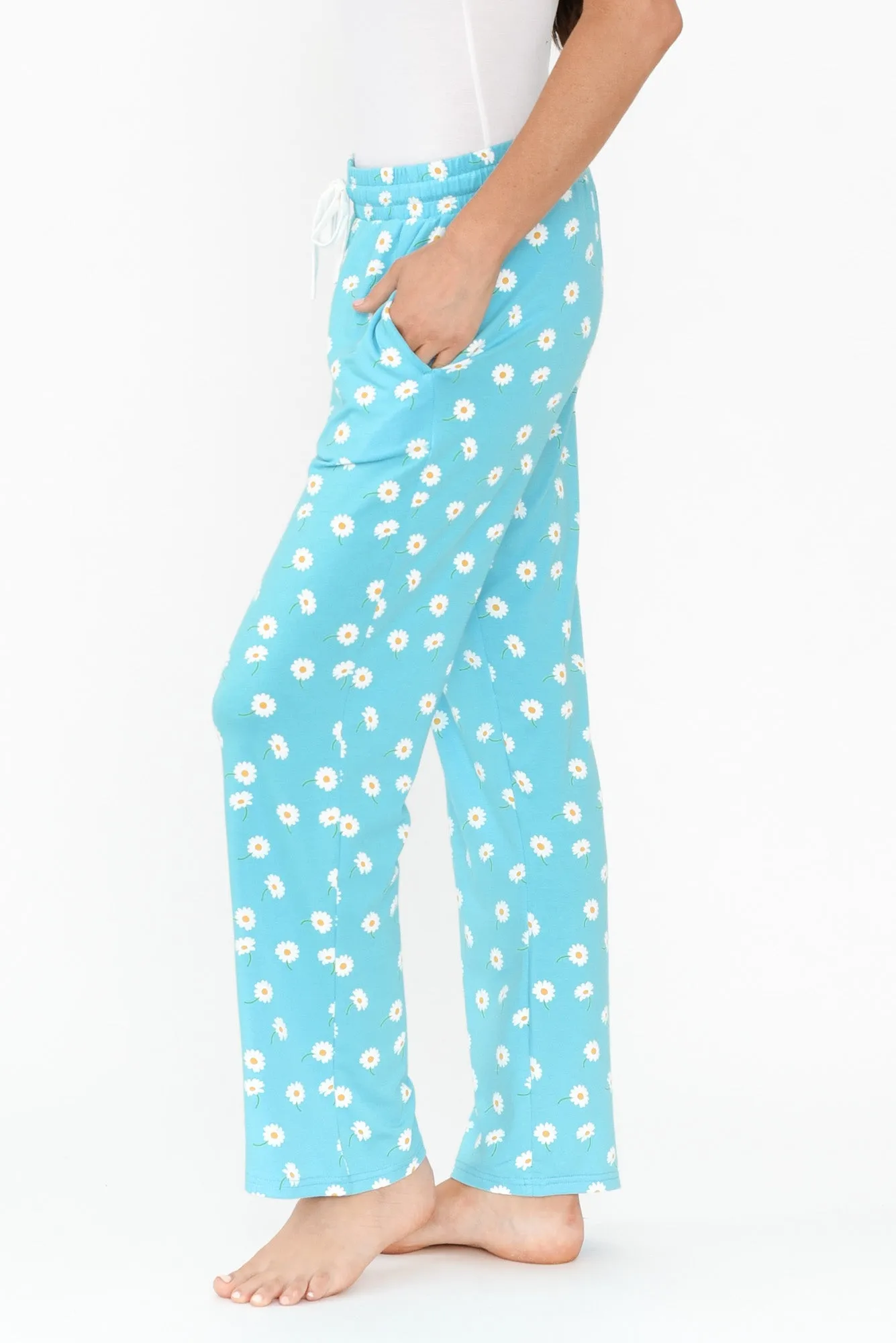 Corten Blue Daisy Bamboo Pyjama Pants