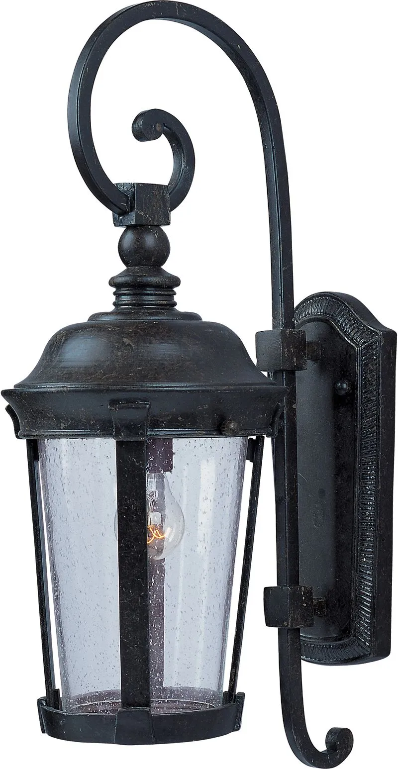 Dover VX 8" Single Light Outdoor Wall Mount in Bronze