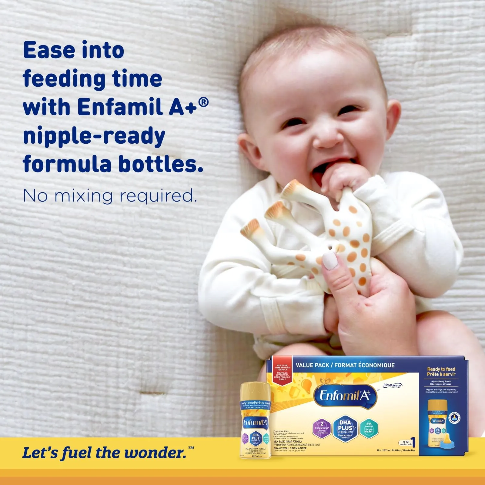 Enfamil A , Baby Formula, Ready to Feed Bottles.