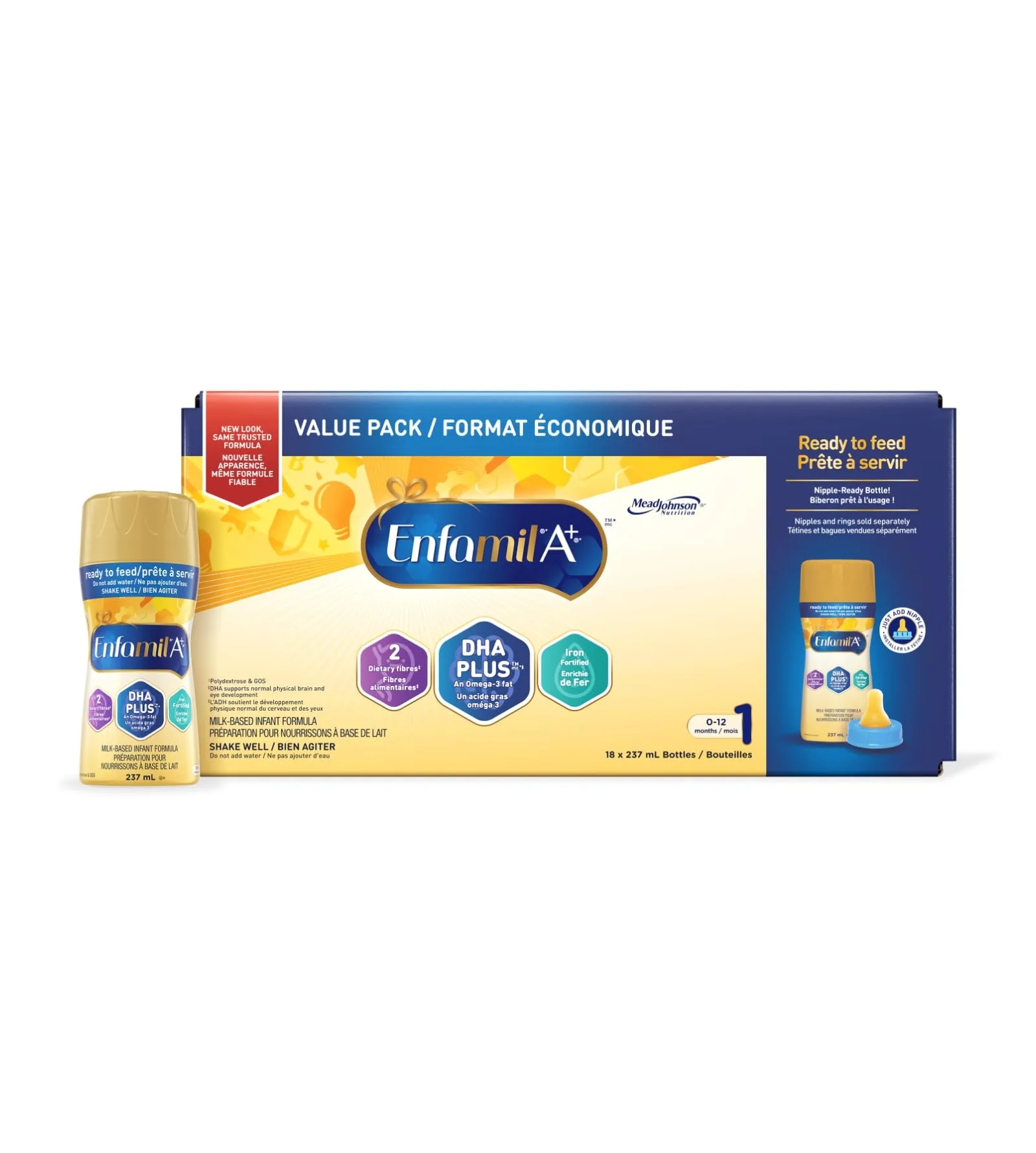 Enfamil A , Baby Formula, Ready to Feed Bottles.