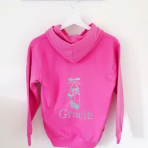 Girls' Dance Personalised Hoodie  (7 colours available)