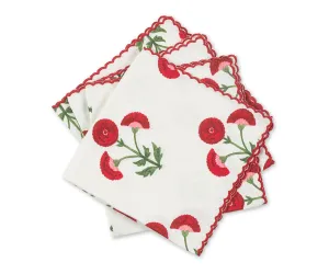 Gisele Scarlet Red Napkins by Matouk Schumacher