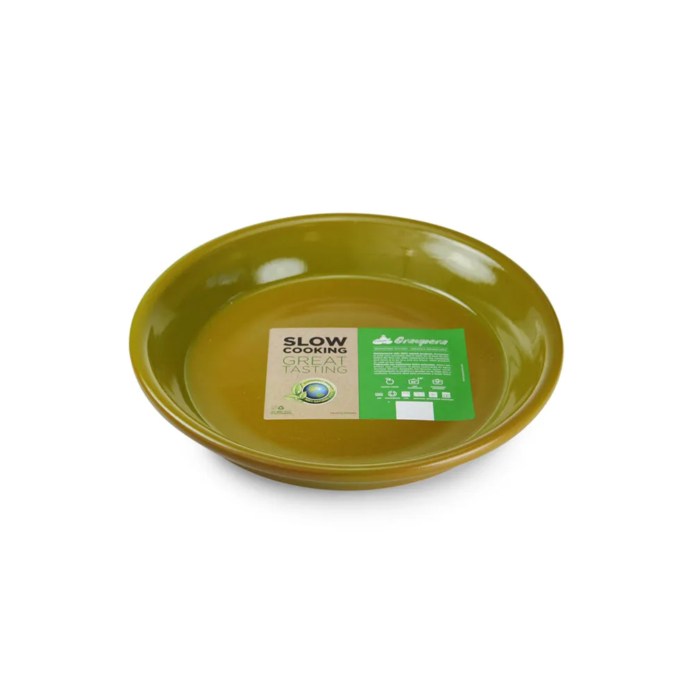 Graupera Pie Plate - Olive green