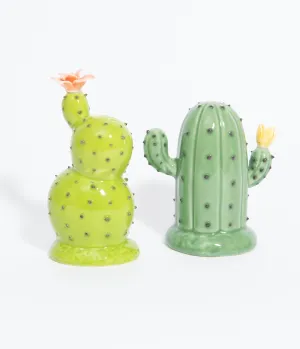 Green Cacti Salt & Pepper Shaker Set