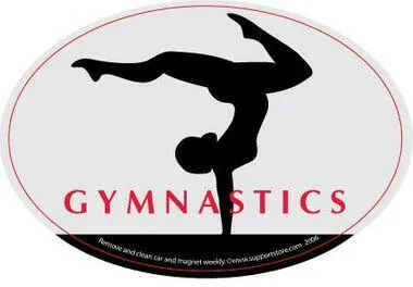 Gymnastics Car Magnet