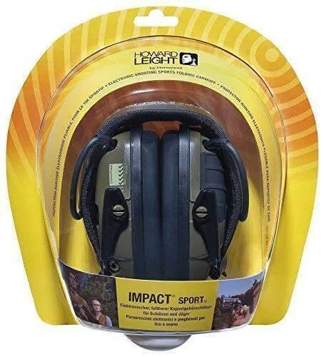 HOWARD LEIGHT IMPACT SPORT EARMUFF OLIVE GREEN