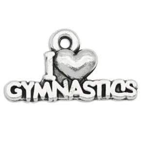 I Love Gymnastics Charm