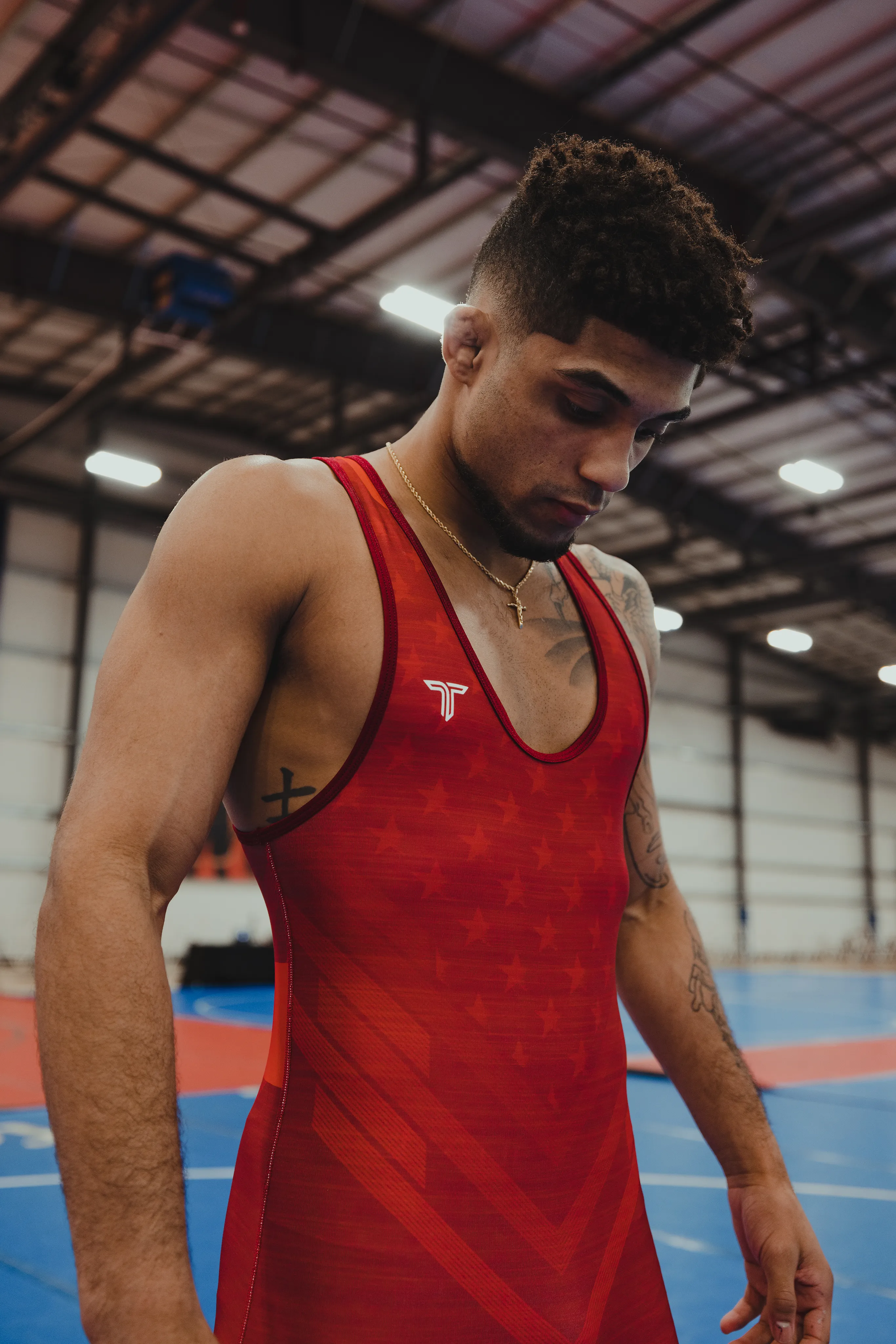 International Wrestling Singlet - Red