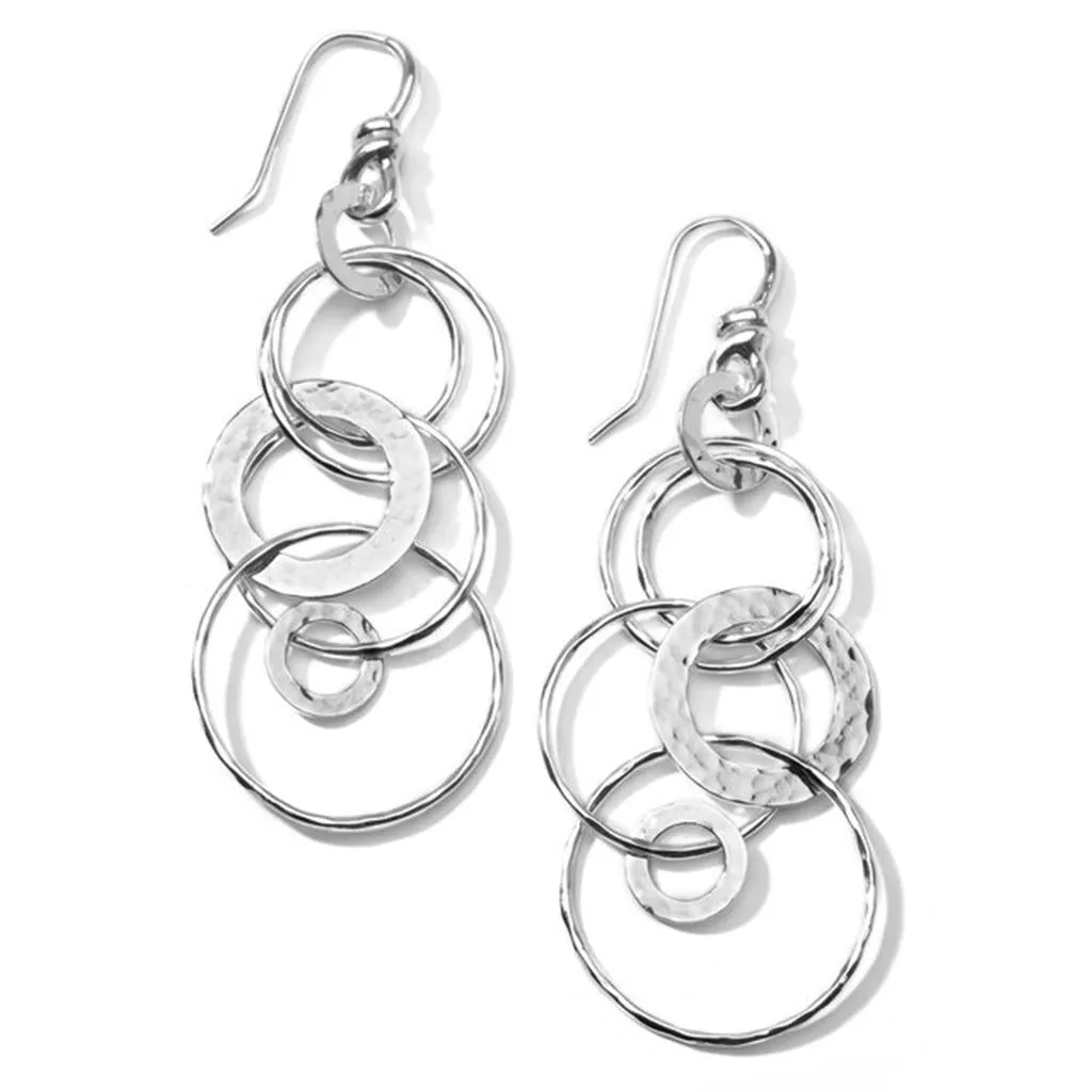 Ippolita Sterling Silver Classico Medium Hammered Jet Set Drop Earrings