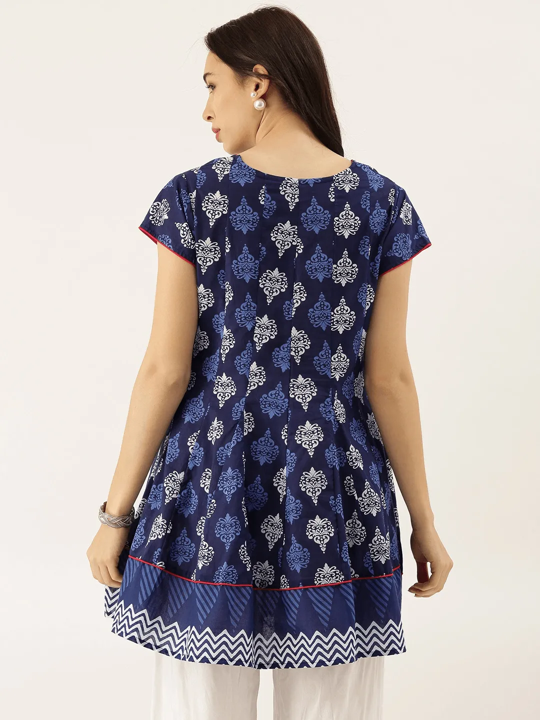 Jashvi Indigo Short Kurti