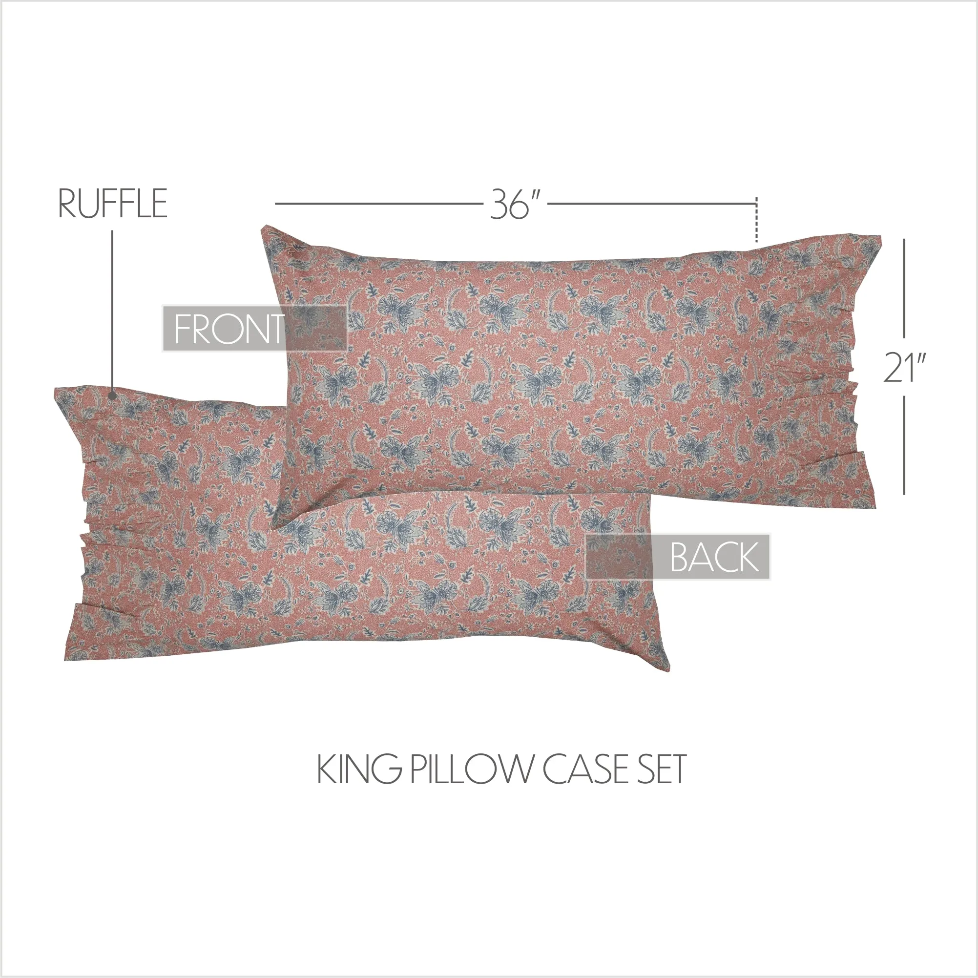 Kaila Ruffled Pillow Case Set of 2