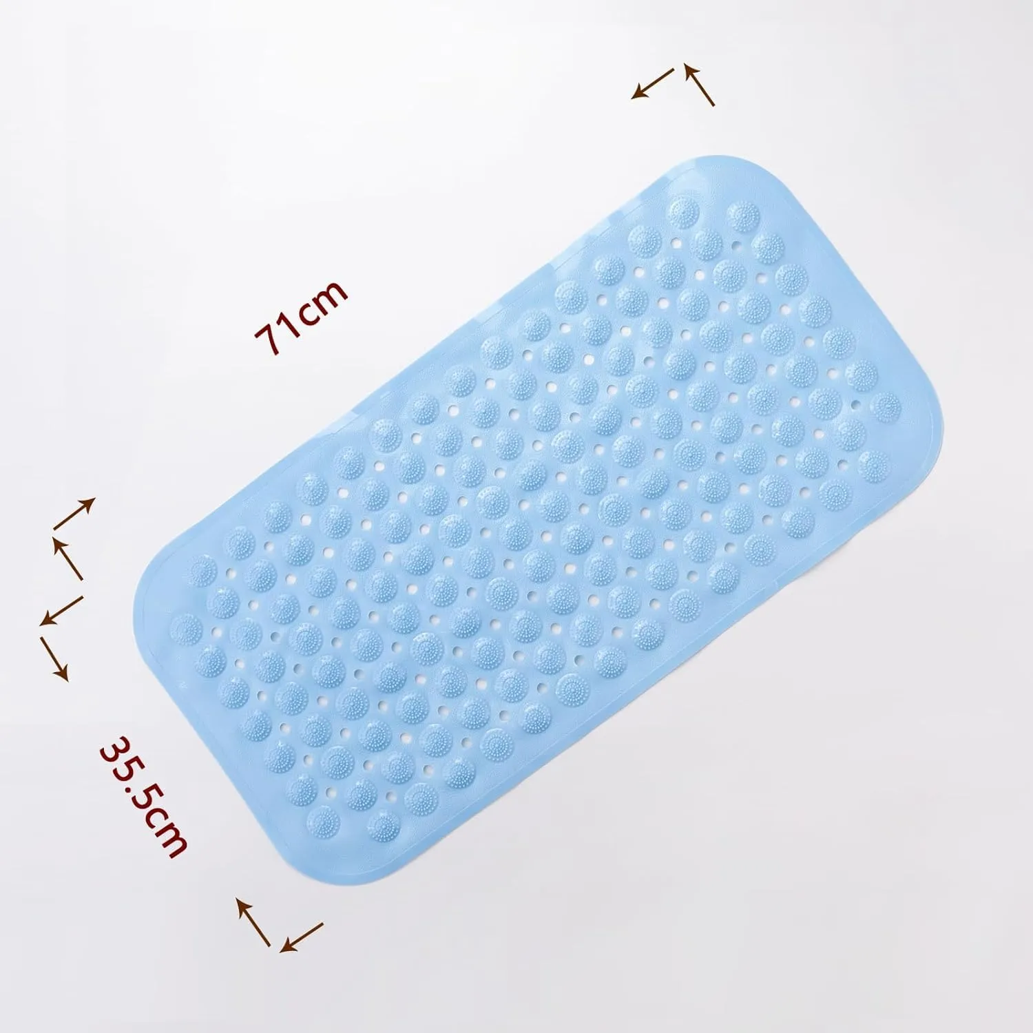 Kuber Industries Bath Mat | PVC Bathroom Mat | Shower Bath Mat | Floor Tub Mat | Bathroom Mud Mat | Anti-Skid Shower Bathroom Mat | M-YSD-35A | Sky Blue