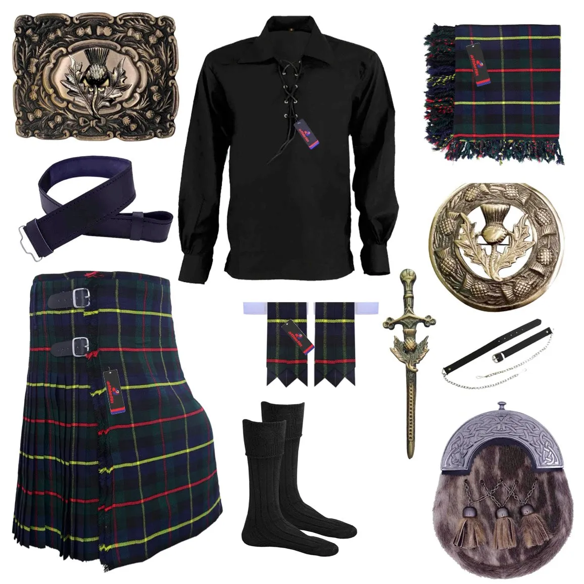 Macleod of Harris Tartan Kilt Outfit - Highland Legacy