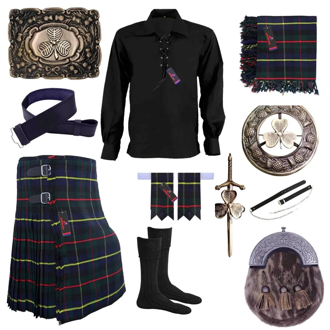 Macleod of Harris Tartan Kilt Outfit - Highland Legacy