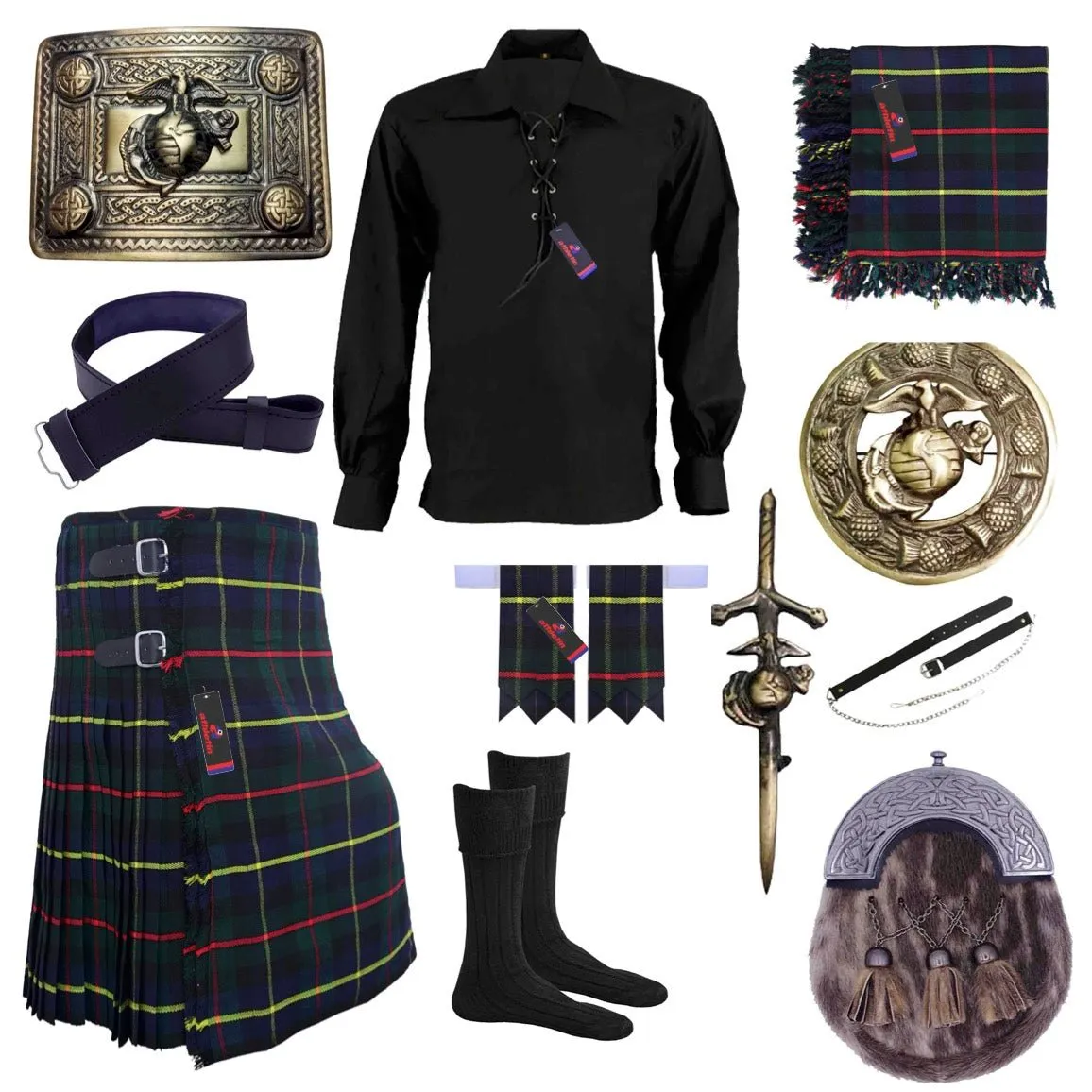 Macleod of Harris Tartan Kilt Outfit - Highland Legacy