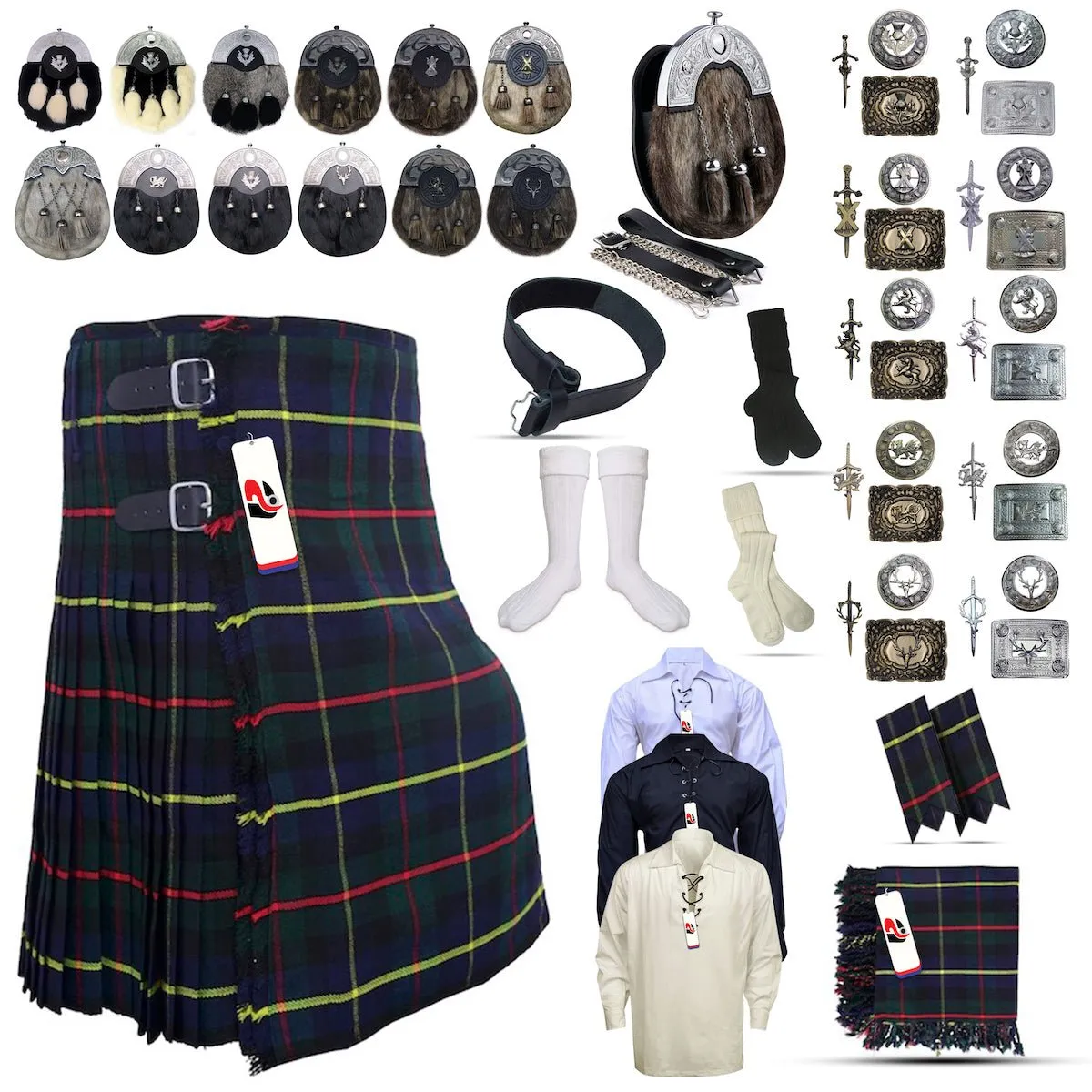 Macleod of Harris Tartan Kilt Outfit - Highland Legacy