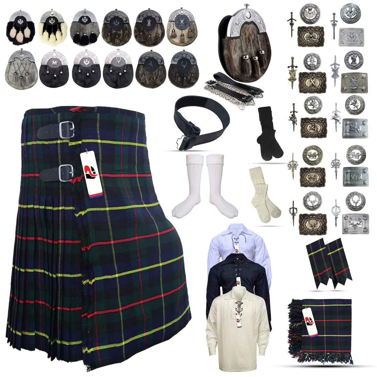 Macleod of Harris Tartan Kilt Outfit - Highland Legacy