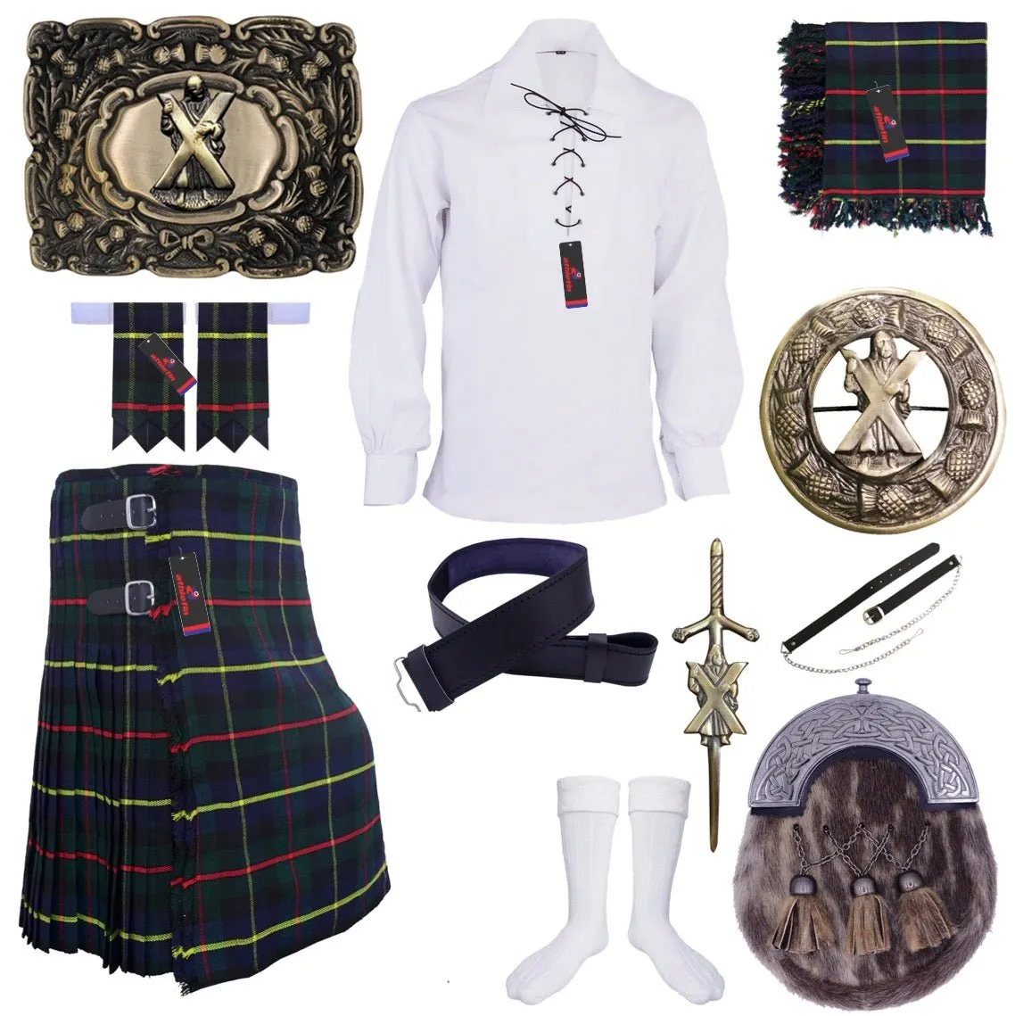 Macleod of Harris Tartan Kilt Outfit - Highland Legacy