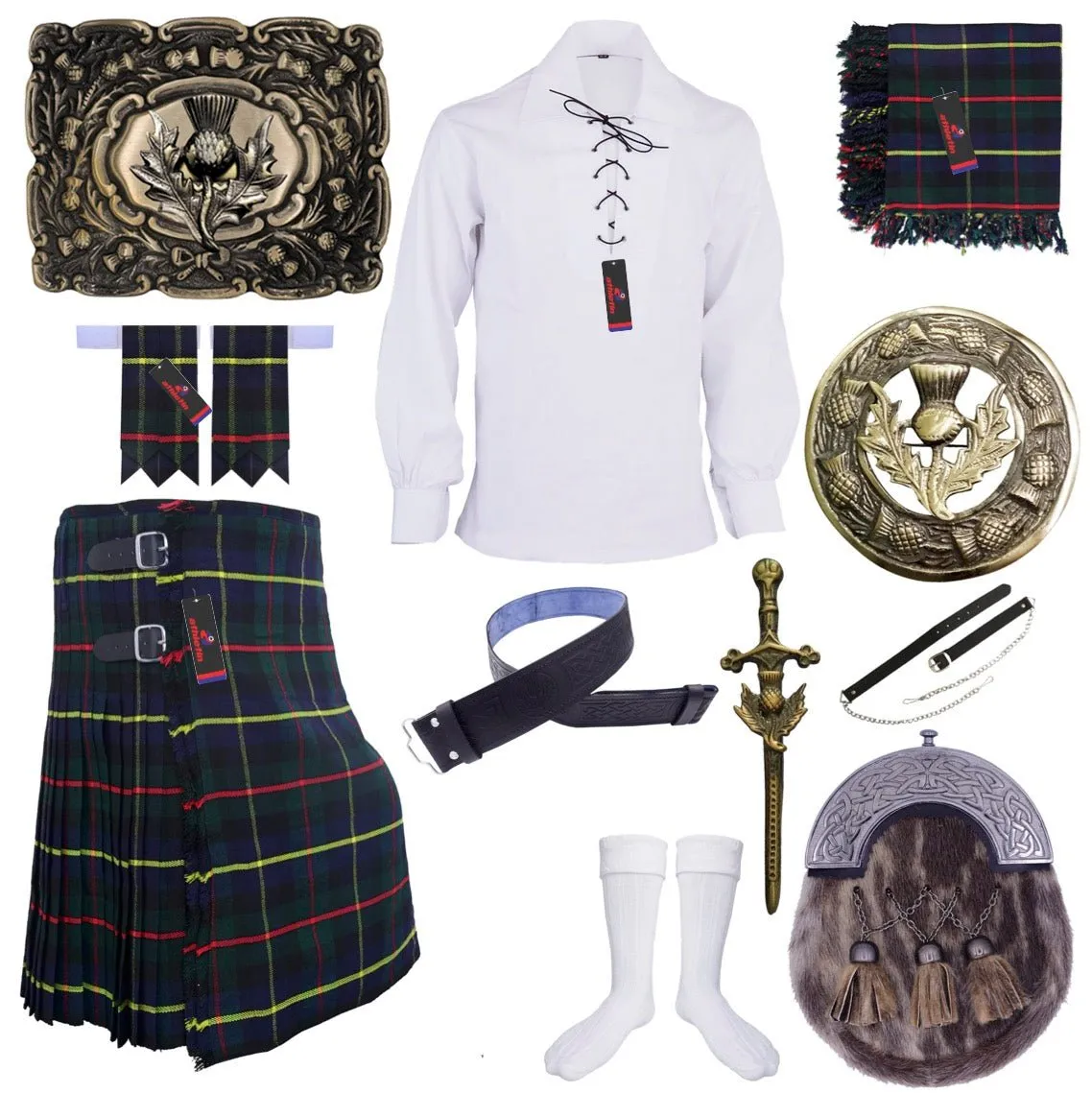 Macleod of Harris Tartan Kilt Outfit - Highland Legacy