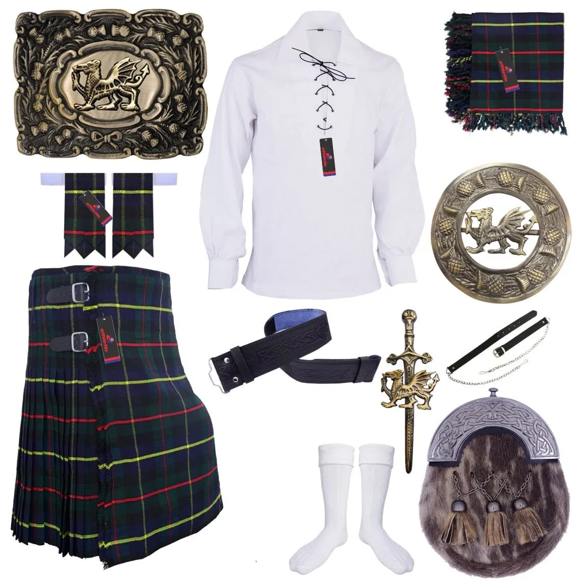 Macleod of Harris Tartan Kilt Outfit - Highland Legacy