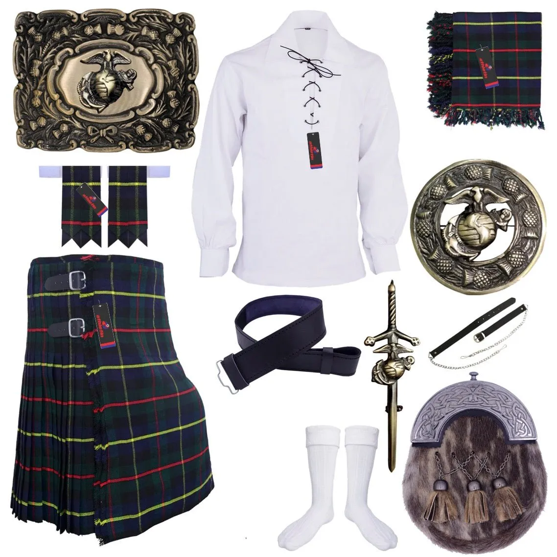 Macleod of Harris Tartan Kilt Outfit - Highland Legacy