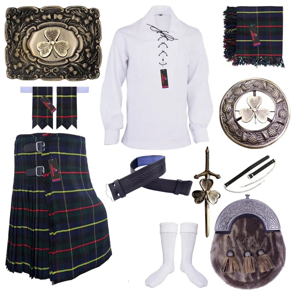 Macleod of Harris Tartan Kilt Outfit - Highland Legacy