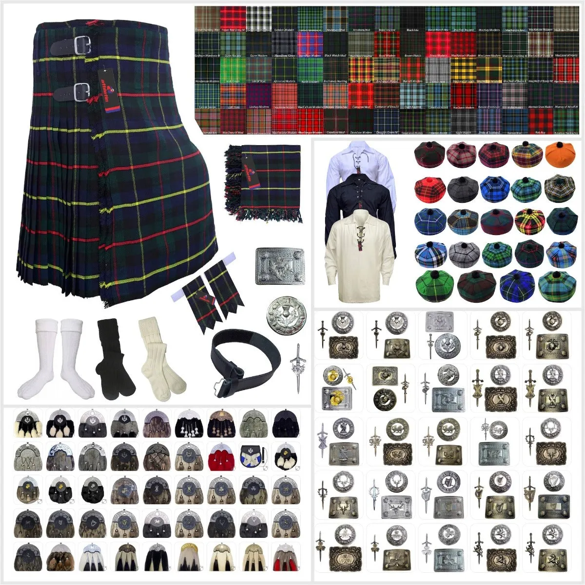 Macleod of Harris Tartan Kilt Outfit - Highland Legacy