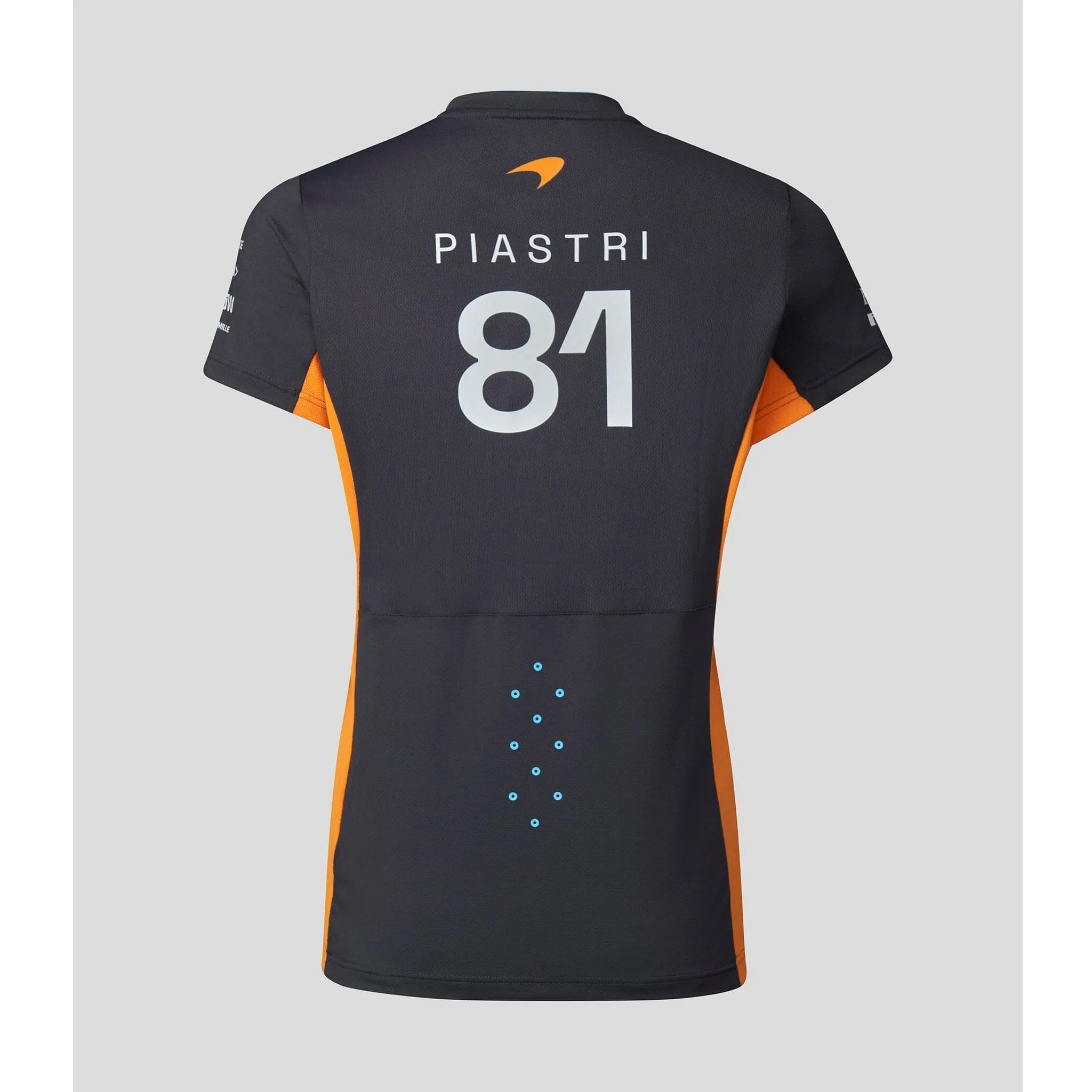 McLaren F1 Women's 2023 Oscar Piastri Team Drivers T-Shirt- Papaya/Phantom