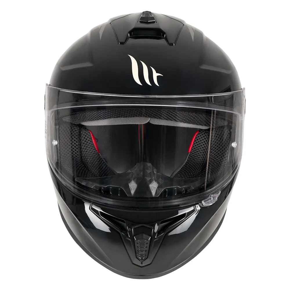 MT Draken Gloss Black DD Chinstrap Stylish Motorcycle Helmet