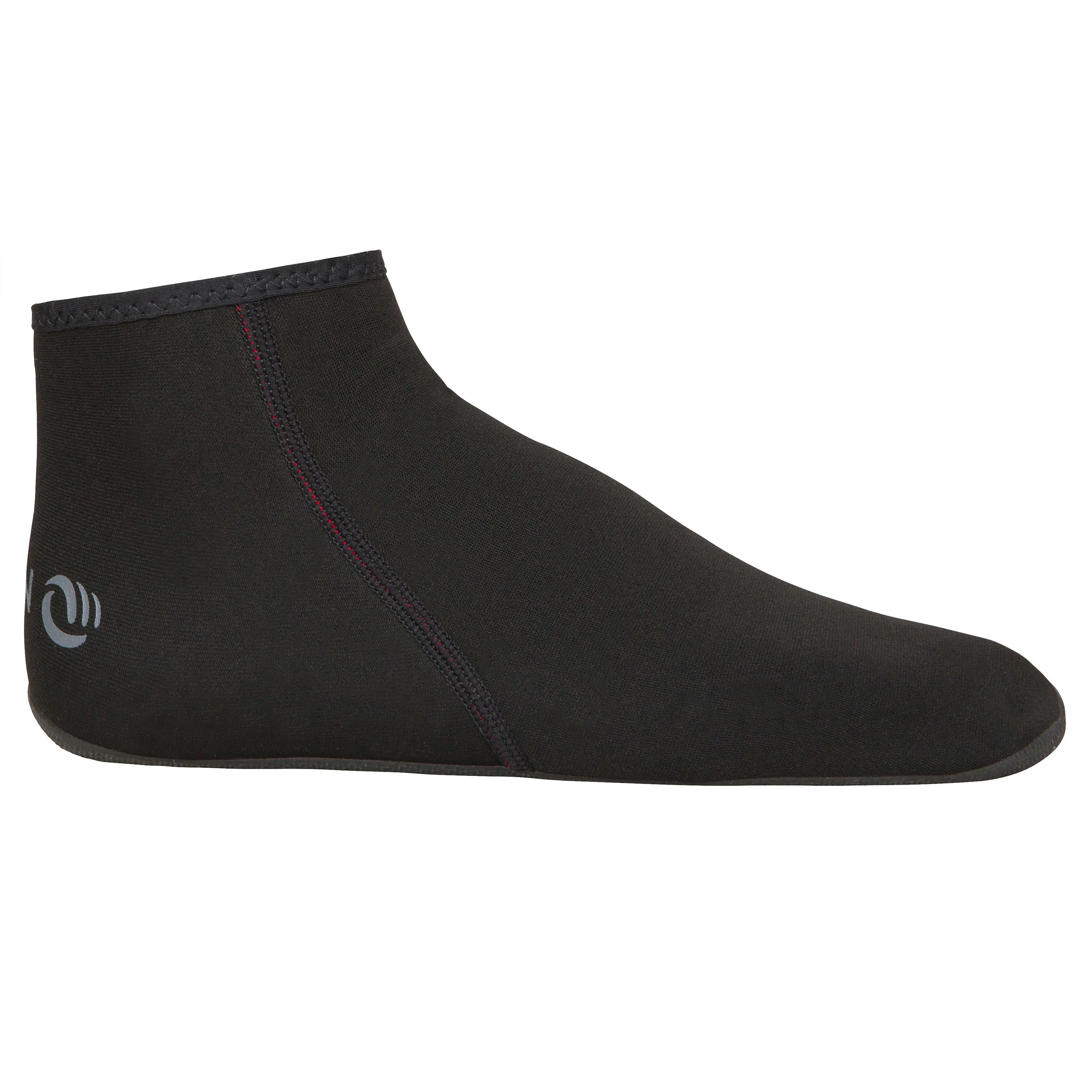 Neoprene surf socks 500 2 mm gray-black OLAIAN, black