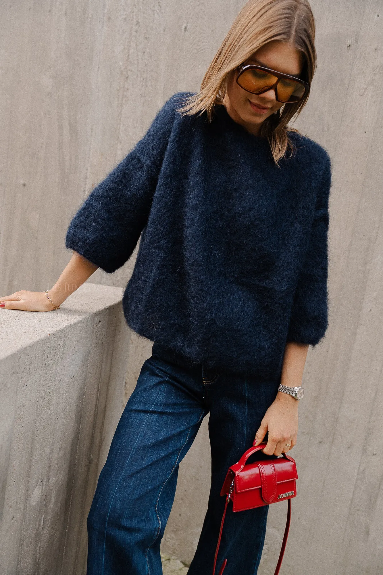 Nova mohair jumper navy