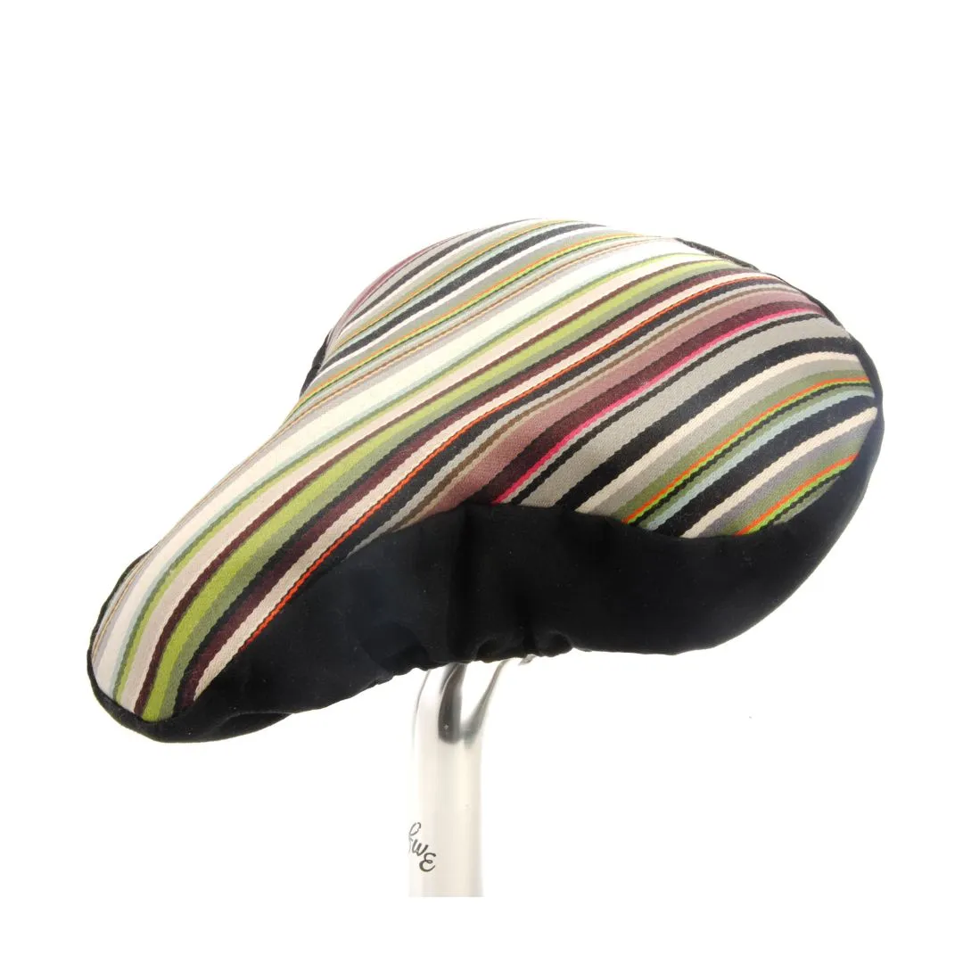 Paul Smith Stripes - Wide Bicycle Seat Cover - Pure Luxury