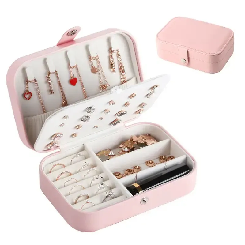 Pink Large Travel Jewelry Box